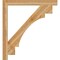 Ekena Millwork Merced Block Rough Sawn Bracket, Western Red Cedar, 4"W x 44"D x 48"H BKT04X44X48MRC05RWR - alternate 3